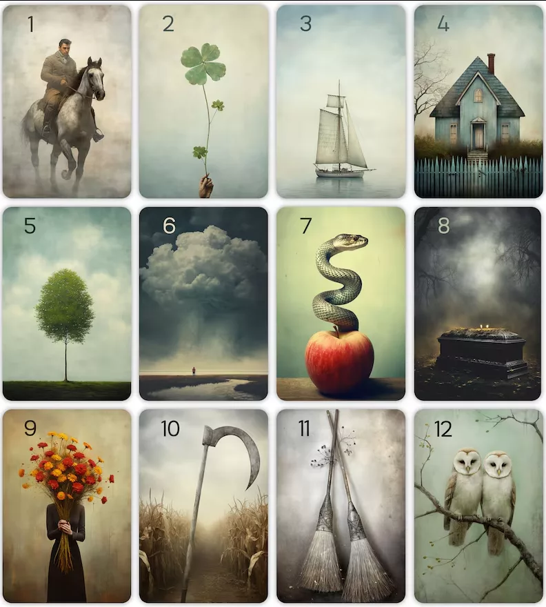 Silver Night Lenormand